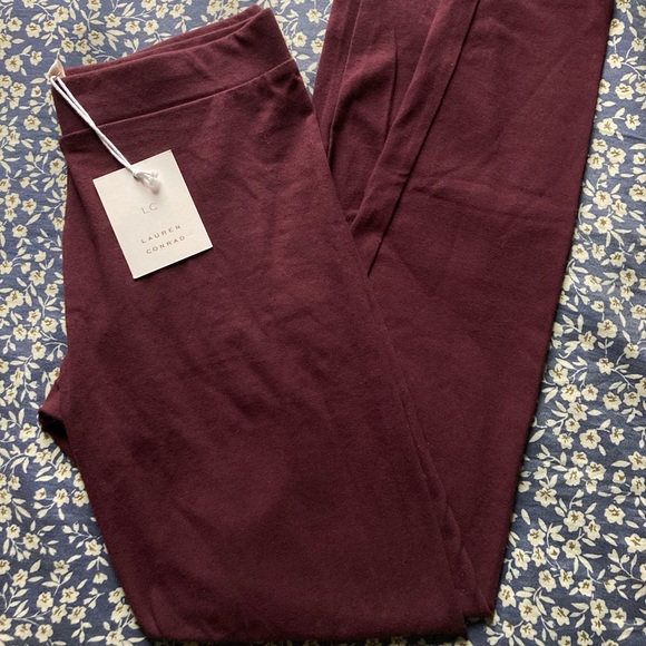 Lauren Conrad Leggings Maroon - Picture 1 of 3